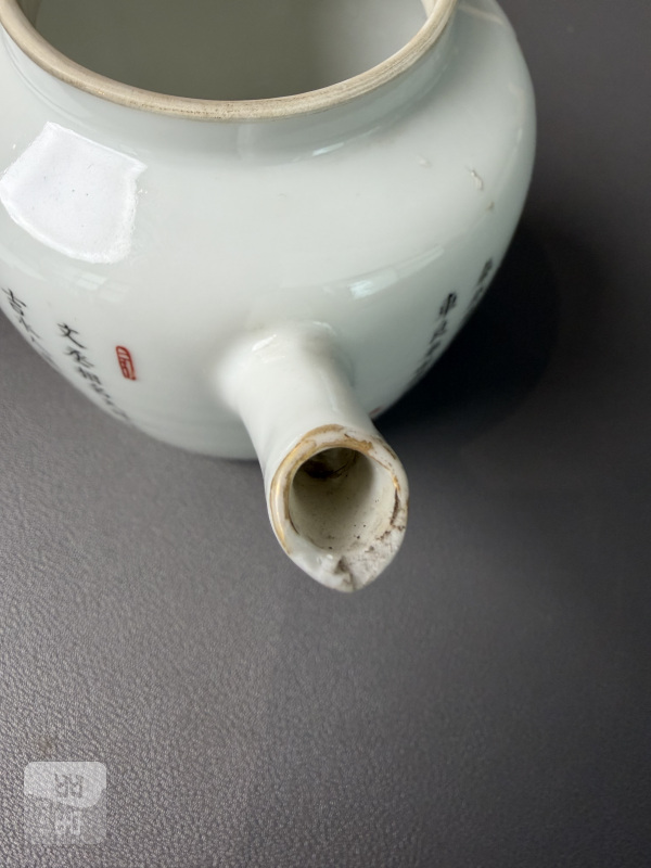 清道光 粉彩无双谱图茶壶 - 图9